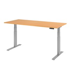 Hammerbacher VXDKB19/6/S  Schreibtisch elektrisch 180x80cm si/buche