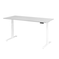 Hammerbacher VXDKB19/5/W  Schreibtisch elektrisch 180x80cm ws/grau