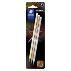 STAEDTLER® 181-HBBK3 Bleistift NORIX HB BK 3St 