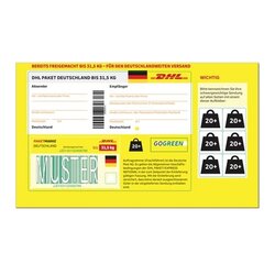 Neutralware 192100009_1 DHL Paketmarke Deutschland bis 31,5 kg einzeln