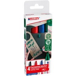 edding 4-3300-4-2 Permanentmarker 1-5mm sort 4St 