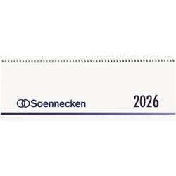 Soennecken 5094-26 Schreibtischquerkalender 2026 60Seiten 1W/1S