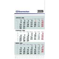Soennecken 5096-26 Dreimonatswandkalender 2026 