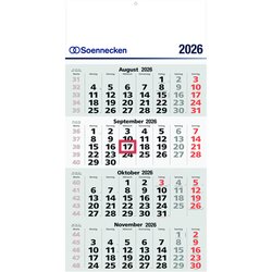 Soennecken 5097-26 Viermonatswandkalender 2026 