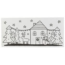 DECORIS Fensterbild Weihnachten