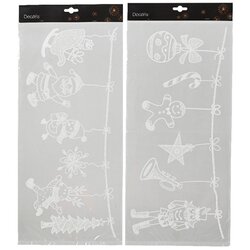 DECORIS Fensterbild Weihnachten 2 St./Pack.