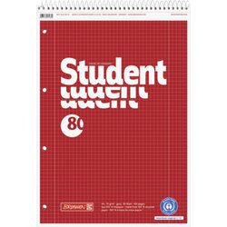 BRUNNEN 106781201 Collegeblock A4 Spirale oben Lin28 kar