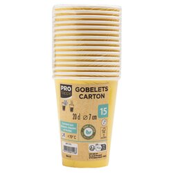 PROnappe 89119I Pappbecher 20cl ge 15St 