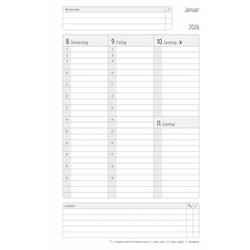 Chronoplan Buchkalender White Edition 2026