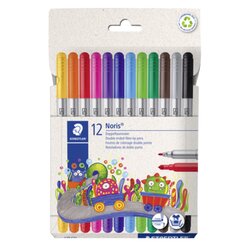 STAEDTLER® 320 C12 Fasermaler Noris sort 12St 