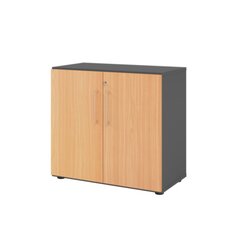 Hammerbacher V928T2/G/6/BS  Regal 2OH Türen gp/Buche