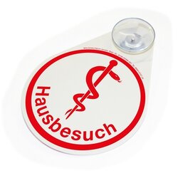 BOI 9108-02096-001  Hinweisschild Hausbesuch rt