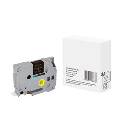 without brand WBBRRLT334BK Schriftband wie Brother TZe-334 12mmx8m go auf sw