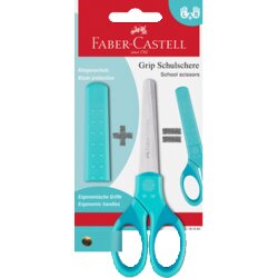 Faber-Castell 181554 Schulschere Grip türkis 