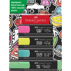 Faber-Castell 254690 Textmarker TL 64 Graffiti sort 4St