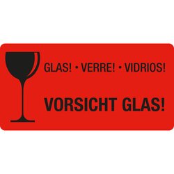 EICHNER 9220-00081-001 Etikett Vorsicht Glas 250St
