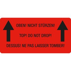 EICHNER 9220-00081-005 Etikett Oben! Nicht stürzen 250St