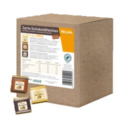 Hellma Schokolade Belgische Täfelchen 130 x 4,5 g/Pack.