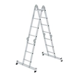 MUNK 31324 Vielzweckleiter 4tlg nivello 2x3/2x4Sprossen