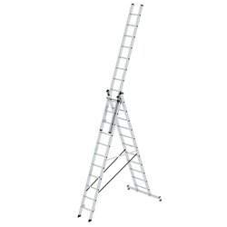 MUNK 11109 Mehrzweckleiter 3tlg nivello 3x11Sprossen