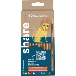 share 4-0022-12 Buntstift sort 12St 