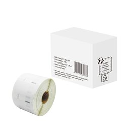 without brand WBDMRL11354WT Etikett wie Dymo S0722540  32x57mm sw auf ws 1000St