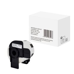 without brand WBBRRLD11209WT Etikett wie Brother DK-11209  62x29mm sw auf ws 800St