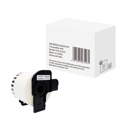 without brand WBBRRLD22205WT Etikett wie Brother DK-22205  62mmx30,48m sw auf ws