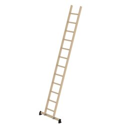 MUNK 33117 Anlegeleiter Holz nivello-Traverse 12Sprossen