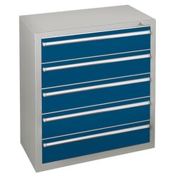 SCHULTE 36285 Schubladenblock 110cm 5Schübe lgr/bl
