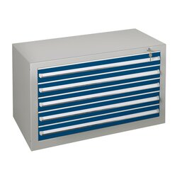 SCHULTE 36284 Schubladenblock 60cm 5Schübe lgr/bl