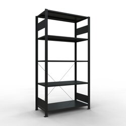 SCHULTE 32640-S Regal MULTIplus150 200x100x40cm sw