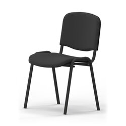 NowyStyl 800058090 Besucherstuhl ISO 4Fuß gepolstert sw/sw