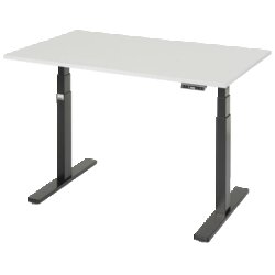 RAU 08ST1250809005M  Schreibtisch adlatus 100 1250x800x650-1300 M-Pl sw