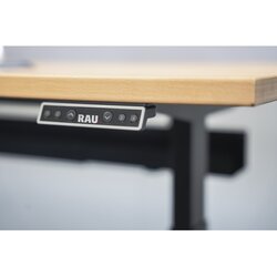 RAU Schreibtisch Adlatus 100 25 cm tiefschwarz