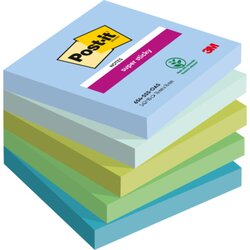 Post-it® 654-5SS-OAS Haftnotiz 76x76mm sort 5x90Bl 