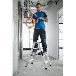 MUNK Stehleiter max. Arbeitshöhe 2,45 m