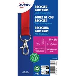 Avery Zweckform 4842R Lanyard 15x440mm rt 10St 