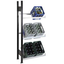 SCHULTE 37003-S Anbau-Getränkekistenregal 180x75x30cm