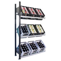 SCHULTE 37007-S Anbau-Getränkekistenregal 180x100x30cm