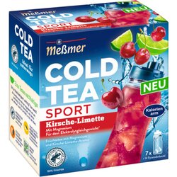 Meßmer 108707 Tee COLD TEA SPORT Kirsche-Limette 14St