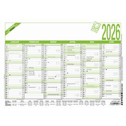ZETTLER 907-0700 Arbeitstagekalender A4 quer 6M/1S