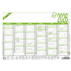ZETTLER 904-0700 Arbeitstagkalender A5 6M/1S RC 904