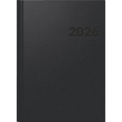 BRUNNEN 1078160906 Buchkalender A4 1W/2S sw 