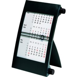 rido/idé 7038000906 Tischkalender 11x18,3cm 3M/1S sw/s