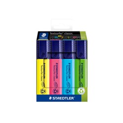 STAEDTLER® 364 C4 Textmarker Textsurfer sort 4St 