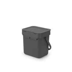 Brabantia 209888 Sort&Go Abfallbehälter 3L grau 