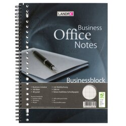 Landré 100555411 Collegeblock A4 Business  100Bl  +Rahmen