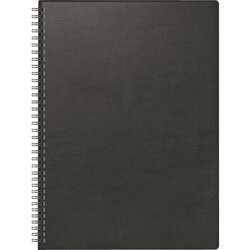 BRUNNEN 1078101906 Buchkalender A4 1W/2S Wire-O sw