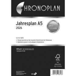 Chronoplan 50276 Jahresplan 148,5x210mm 1W/2S 